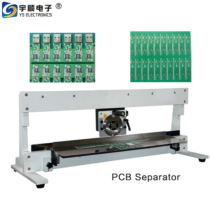 Automatic PCB depaneler with 1 circular blade and one linear blade-YSV-1M