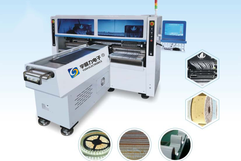 Dual arm magnetic linear highspeed mounter for flexible strip (no wire).